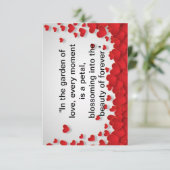 "Liebe blüht: Zeitgenössische Tageszeitung" Dankeskarte (Stehend Vorderseite)