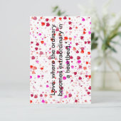 "Liebe blüht: Zeitgenössische Tageszeitung" Dankeskarte (Stehend Vorderseite)