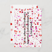 "Liebe blüht: Zeitgenössische Tageszeitung" Dankeskarte (Vorne/Hinten)