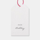 Liebe Blume Boho Style Geschenketiketten Geschenkanhänger (Rückseite)