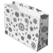 Liebe Blume Große Geschenktüte (Rückseite Schrägansicht)