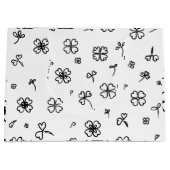 Liebe Blume Große Geschenktüte (Vorderseite)