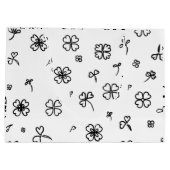 Liebe Blume Große Geschenktüte (Rückseite)