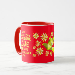 LIEBE BLUME HERZ GEBURTSTAG VALENTINE TASSE