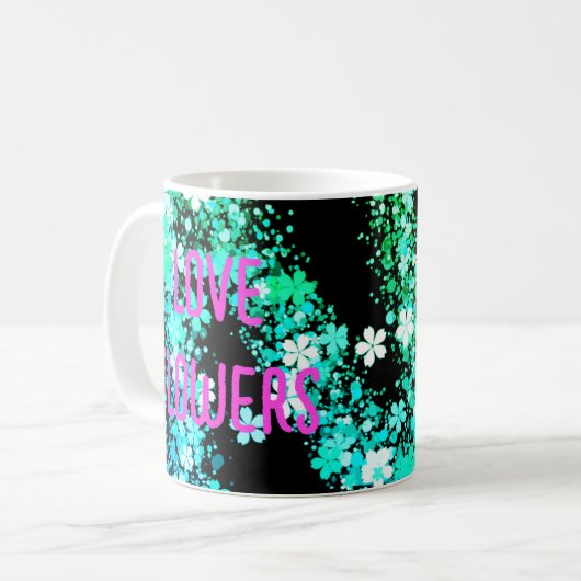 LIEBE BLUME KAFFEETASSE (Vorderseite Links)