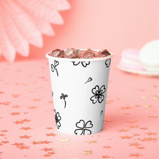 Liebe Blume Pappbecher (Insitu)