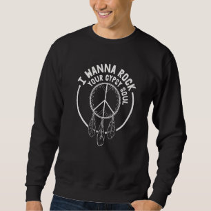 Liebe Blume Peace Sunshine Womens Liebe Sinti und  Sweatshirt