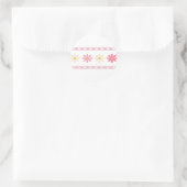 Liebe Blume Runder Aufkleber (Tasche)