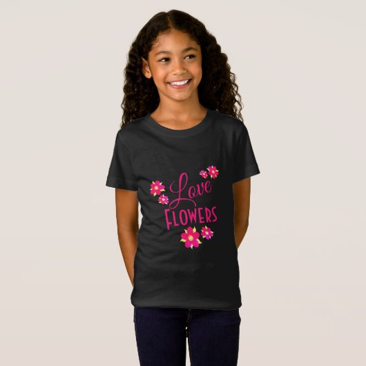 Liebe Blume T-Shirt (Vorne ganz)