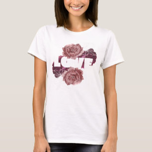 Liebe Blume Weiße T - Shirt
