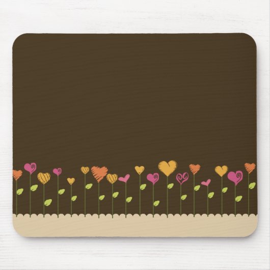 Liebe-Blumen Mousepad (Vorne)