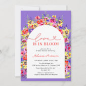 Liebe Blumengarten im Brautparty Einladung (Vorderseite)