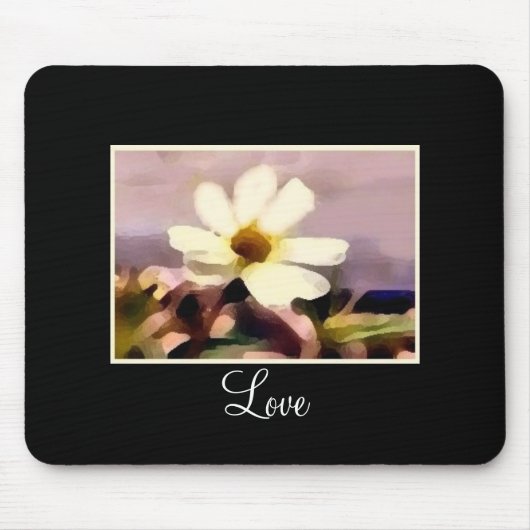 Liebe Blumenmauspad Mousepad (Vorne)