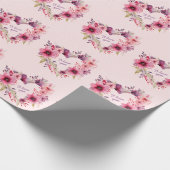 Liebe | Blumenstrauß | Valentinstag Geschenkpapier (Ecke)