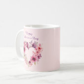 Liebe | Blumenstrauß | Valentinstag Kaffeetasse (Vorderseite Links)