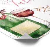 Liebe Blush Pink Brautparty Gift Table Poster (Ecke)