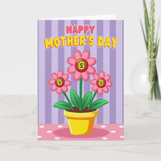 Liebe Blüten Mutter Karte (Vorderseite)