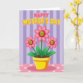 Liebe Blüten Mutter Karte (Gelbe Blume)