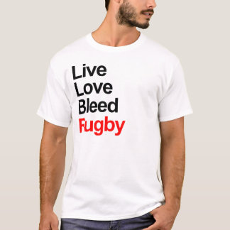 Liebe bluten Rugby T-Shirt
