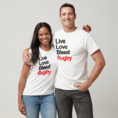 Liebe bluten Rugby T-Shirt (Unisex)