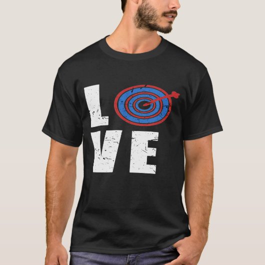 Liebe Bogenschießen erschüttert T-Shirt (Vorderseite)