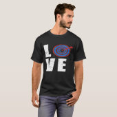 Liebe Bogenschießen erschüttert T-Shirt (Vorne ganz)