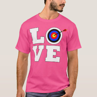 Liebe Bogenschiessen Jagdziel mit Bogenschiessen a T-Shirt
