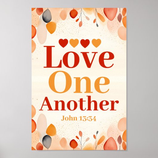 Liebe Boho Christlich Wall Art Poster (Vorne)