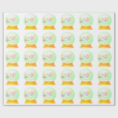 Liebe boho farbenfrohe Schneedecke Packpapier (Flach)