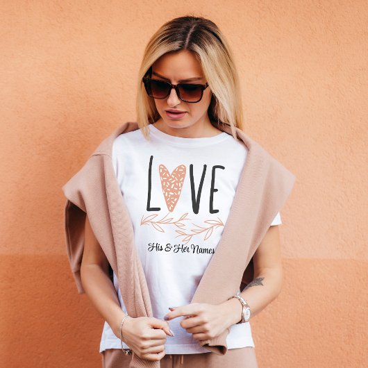 Liebe - Boho Heart Valentinstag T-Shirt