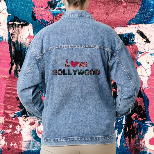 "LIEBE BOLLYWOOD" INDIANISCHE KINORABWERTUNG JEANSJACKE