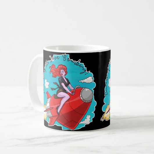 Liebe Bombardierung Kaffeetasse (Vorderseite Links)