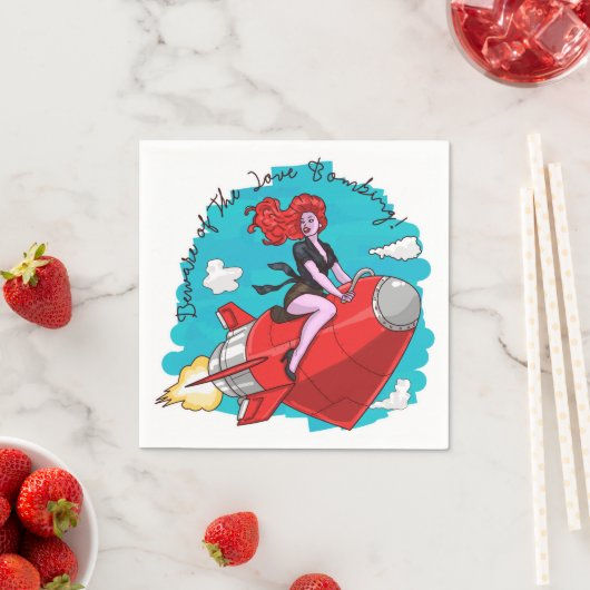 Liebe Bombardierung Serviette (Beispiel)