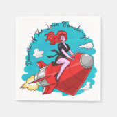 Liebe Bombardierung Serviette (Vorderseite)