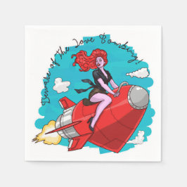 Liebe Bombardierung Serviette