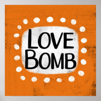 Liebe Bombe Poster Wall Art