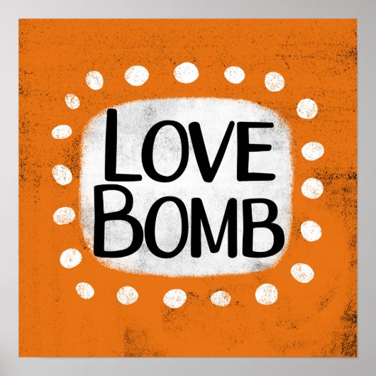 Liebe Bombe Poster Wall Art (Vorne)