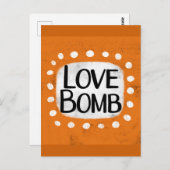 Liebe-Bombe-Postkarte Postkarte (Vorne/Hinten)