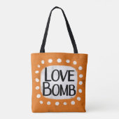 Liebe Bombe Tote Bag Tasche (Rückseite)