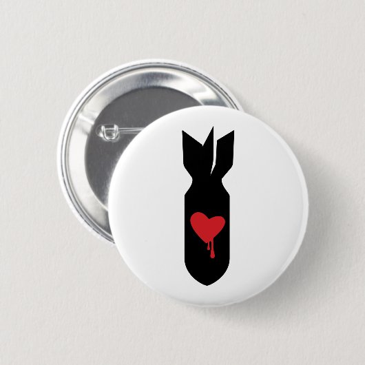 Liebe-Bomber Button (Vorne & Hinten)
