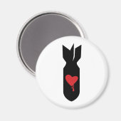Liebe Bomber Magnet (Vorderseite/Rückseite)