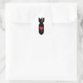 Liebe Bomber Runder Aufkleber (Tasche)