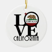 LIEBE Bonny Doon Kalifornien Keramik Ornament (Vorne)