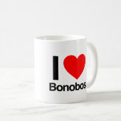 Liebe Bonobos Kaffeetasse (VorderseiteRechts)