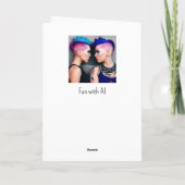 Liebe Boo, Personalisierter glücklicher Jahrestag Karte (Rückseite)