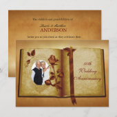 Liebe Book 50. Hochzeitstag Foto Einladungen (Vorne/Hinten)