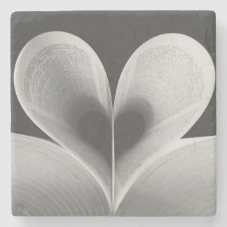 "Liebe Book" Heart Shaped Stone Untersetzer