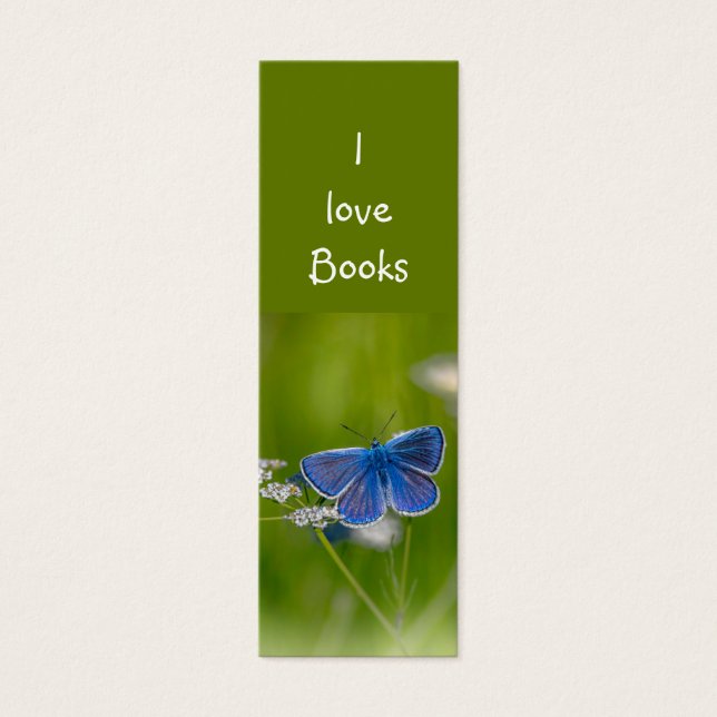 Liebe Books Blue Butterfly Garden Blume (Vorderseite)
