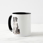 Liebe Border Collie so viel Zitat Sprichwort Tasse (Vorderseite Links)
