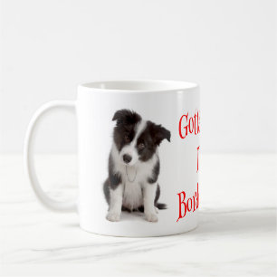 Liebe Border Collie Welpe Hund Kaffeetasse